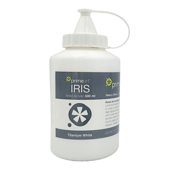 Prime Art IRIS Artist Acrylic Titanium White 500ml