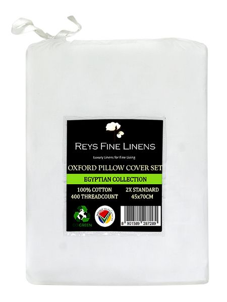 Egyptian Collection - Oxford Satin Stitch Pillow Cover Set - (30 Sets)