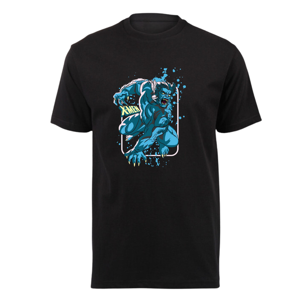 Kids Black Short Sleeve T-Shirt - Beast X-men Anime T-Shirt
