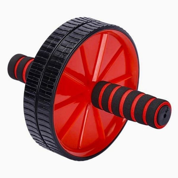 CoreMax: Red Ab Roller Wheel for Fitness Training
