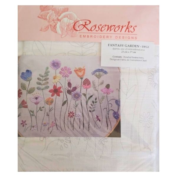 Embroidery Kit - Fantasy Garden - 23cm x 37cm
