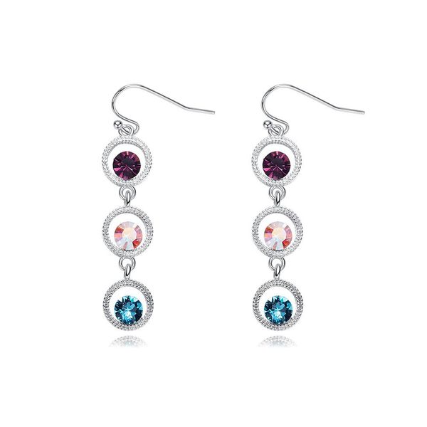 Crystalli Triple Marble Earrings