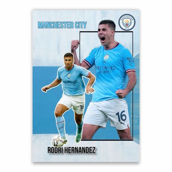 Rodri Hernandez Manchester City Poster - A1
