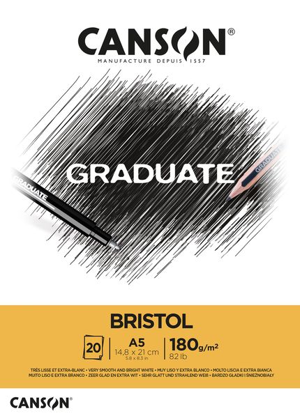 Canson GRADUATE Bristol 20S A5 180G