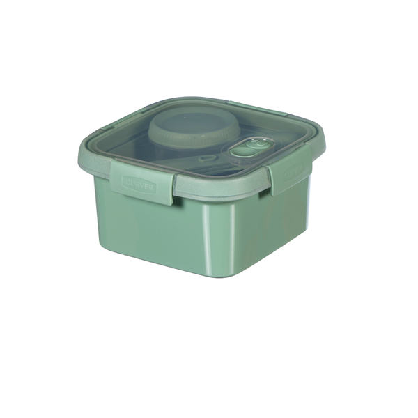 Curver by Keter To Go Lunch Kit Green 1.1L Square