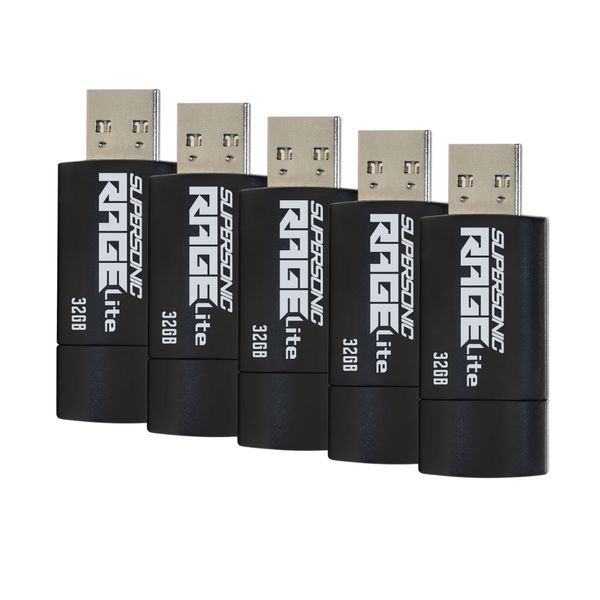 Patriot Supersonic Rage Lite 32GB USB3.2 Flash Drive (10 Pack)