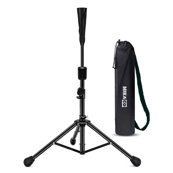 MIkaco Portable Adjustable Baseball Softball Hitting Tee