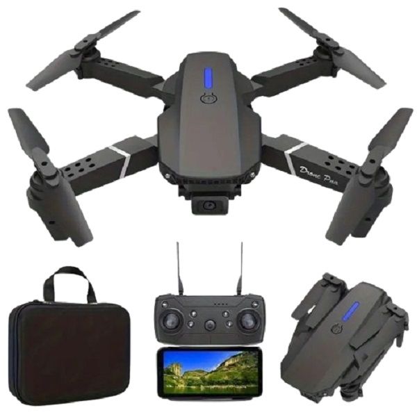 Foldable Dual-Cam 4K WI-FI Drone with Remote FPV Live-Video