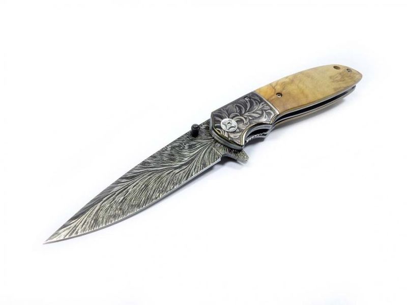 CM77 Knife 3D Pattern Printed 440C Blade