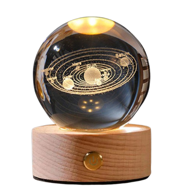 Luminous Planet Galaxy Night Light Crystal Ball Home Decoration
