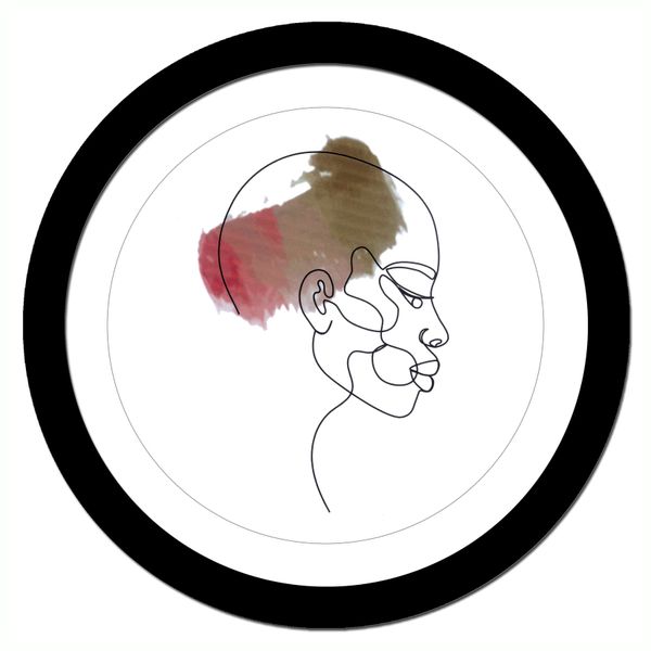 Abstract Women Face image