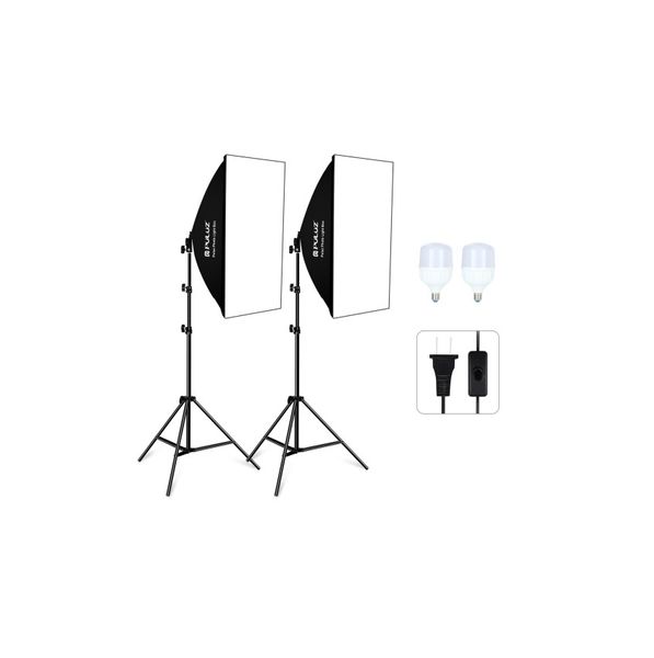 DW PULUZ Professional Softbox Lighting Kit 2 PCS 50x70cm - PKT3133US