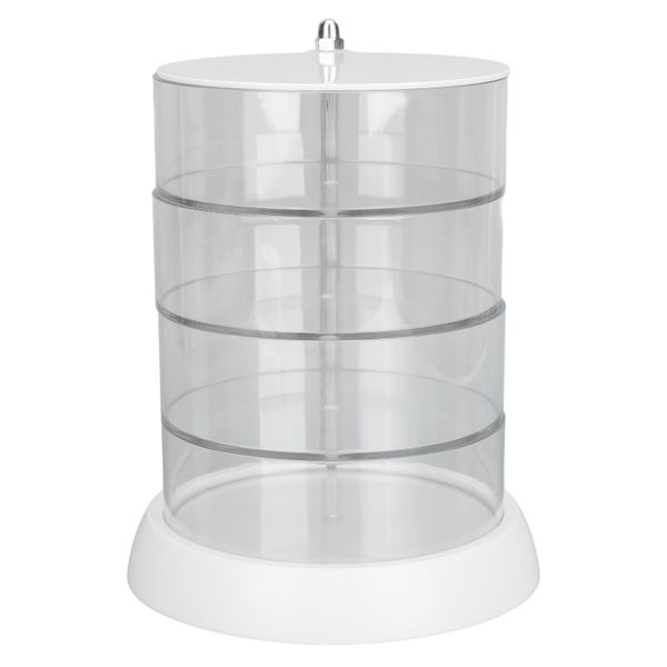 Rotating Makeup Sponge Holder, 4 Layer Dustproof Powder Puff Box