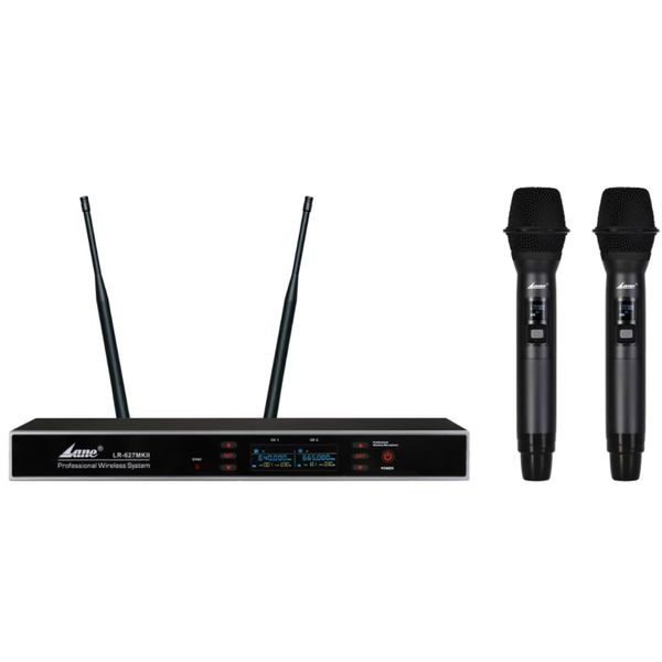 Lane LR-627 MKII - Dual Hand UHF Wireless Microphone System