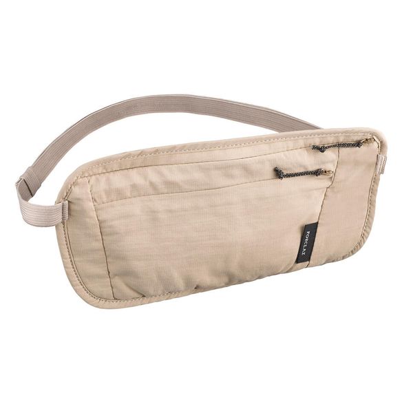 Forclaz Discreet Travel Trekking Waist Bag Travel RFID - Beige