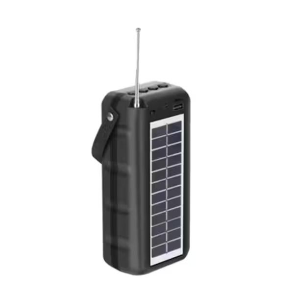 Wireless Solar-Powered Portable Bluetooth Speaker with FM Radio