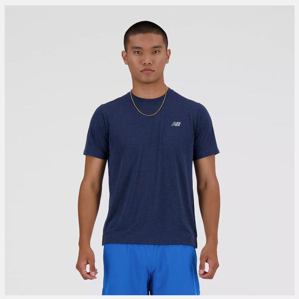 New Balance Men's Athletics Short Sleeve T-Shirt - Blue