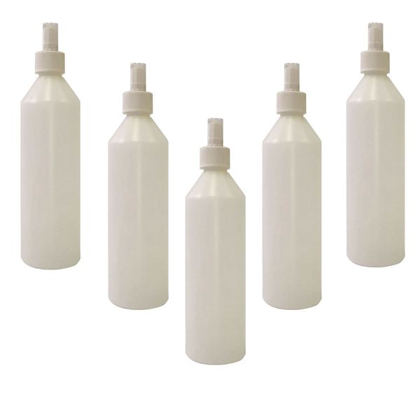 5 x White 500ML Empty Refillable Mist Spray Detergent/Sanitizer Bottle