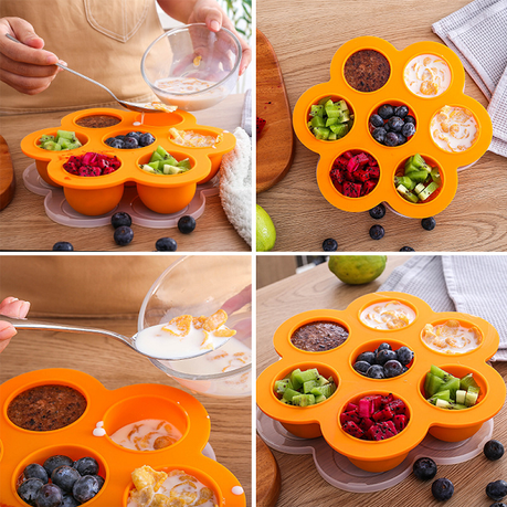 Silicone Weaning Baby Food Silicone Freezer Tray Storage Container Bpa Free