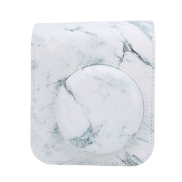 Marble PU leather instant camera travel bag