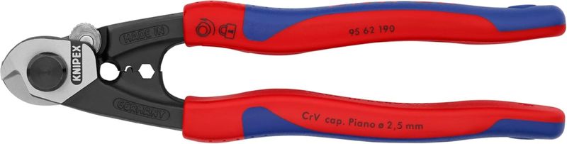 Knipex Wire Rope Cutter 190mm Comfort Grip
