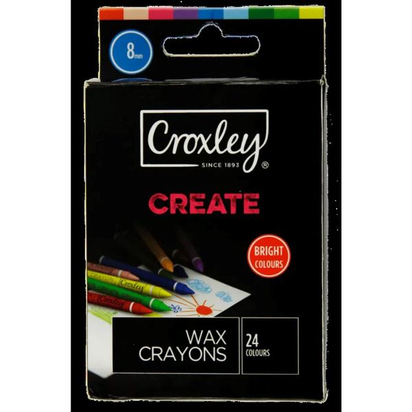 Croxley Create 8mm Wax Crayons Box Of 24 x 2