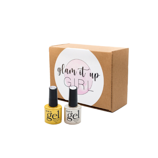 Glam It Up Girl UV/LED Gel Nail Polish - Gold &amp; Silver Glitter/Shimmer Kit
