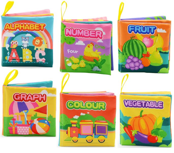 Olive Tree - Baby Soft Fabric Book Early Education Activity Set 6 Piece