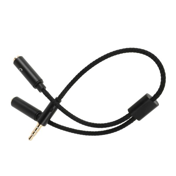 Audio Cable Adapter Headphone Audio Splitter to Microphone Splitter Easy