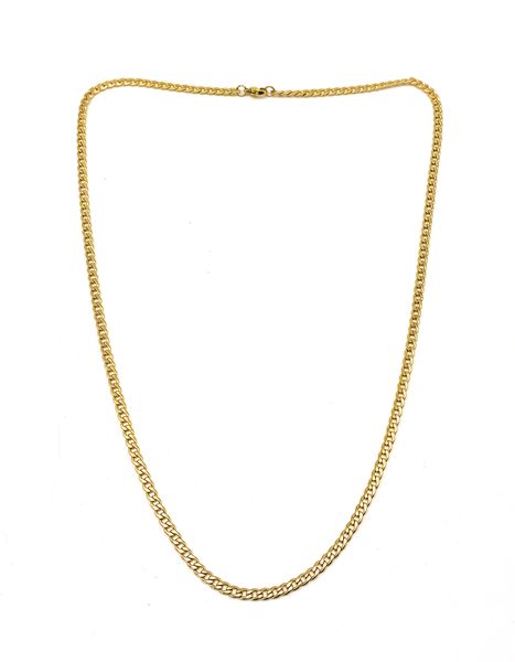 Fabulae Men's Thin Gold Chain, Ricky