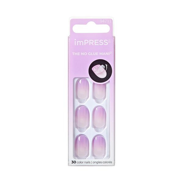 Kiss imPRESS Color Ombre Press On Nails, Take A Chance, Purple