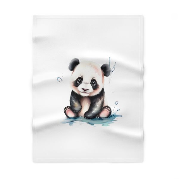 Splashing Panda Baby Blanket 70x100cm