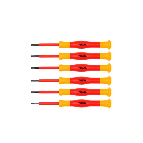 TOTAL Screwdriver Set Insulated Precision 6Pcs