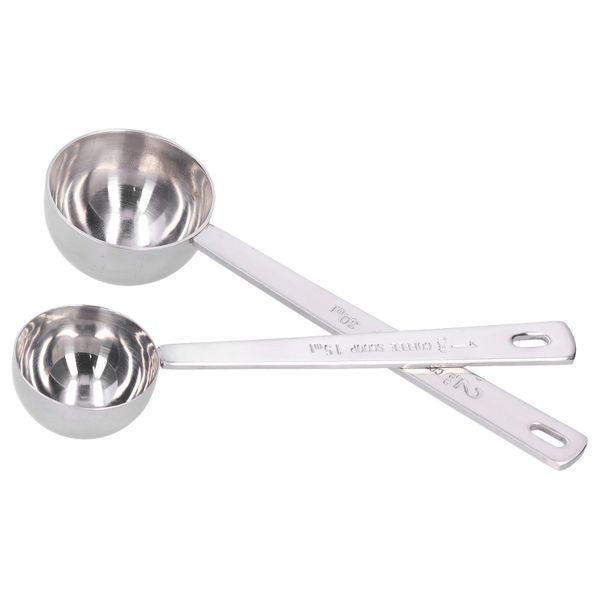 Stainless Steel Long Handle Measuring Spoon - 2 Pieces