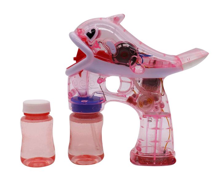 Pink Dolphin Shape Bubble Gun