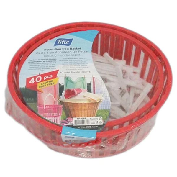 Titiz Accordion Peg Basket