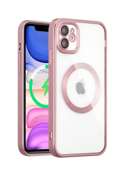 Clear Case for iPhone 11 Compatible with MagSafe Wireless Charging - Black