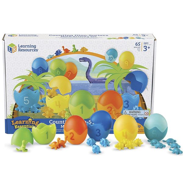 Learning Resources - Counting Dinosaur Sorters Math Activity Toy Toddlers
