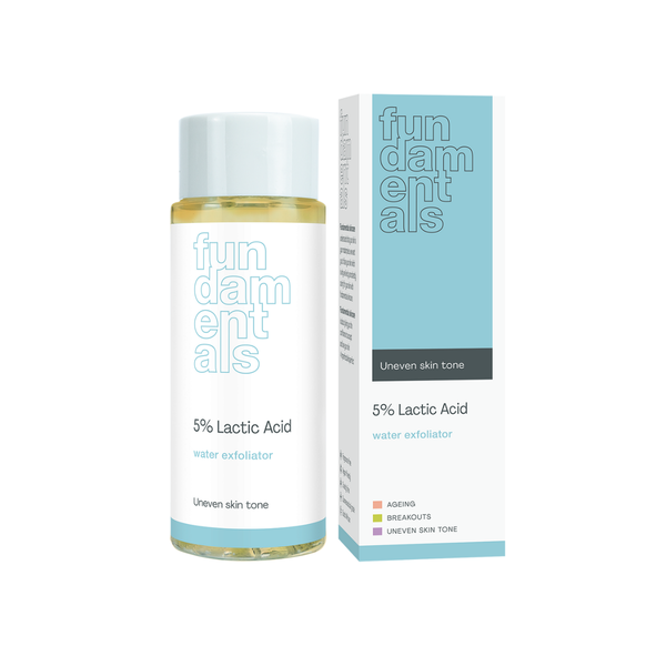 Fundamentals Skincare 5% Lactic Acid, Exfoliating Face Tonic, Pigmentation