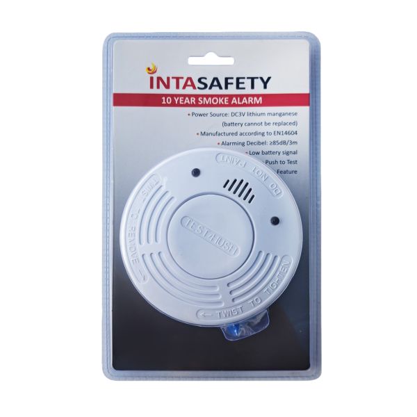 Inta Safety Smoke Detector Long Life With Lithium Battery