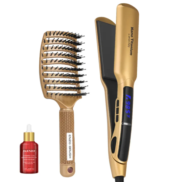 ENZO Portable Luxury 2 In 1 Brush Professional Bling