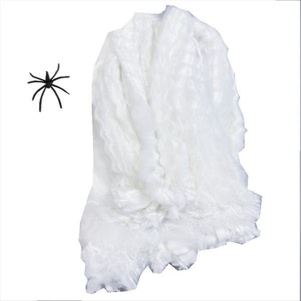 Luminous Spider Web Luminous Fake Spider White Stretch Spider Web