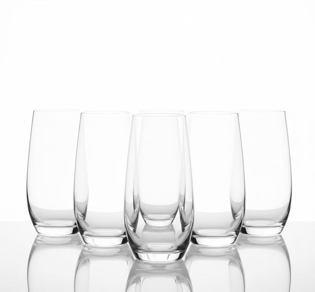 Crane Crystal - Stemless Crystal Glass Champagne Flute 230ml - Set of 6