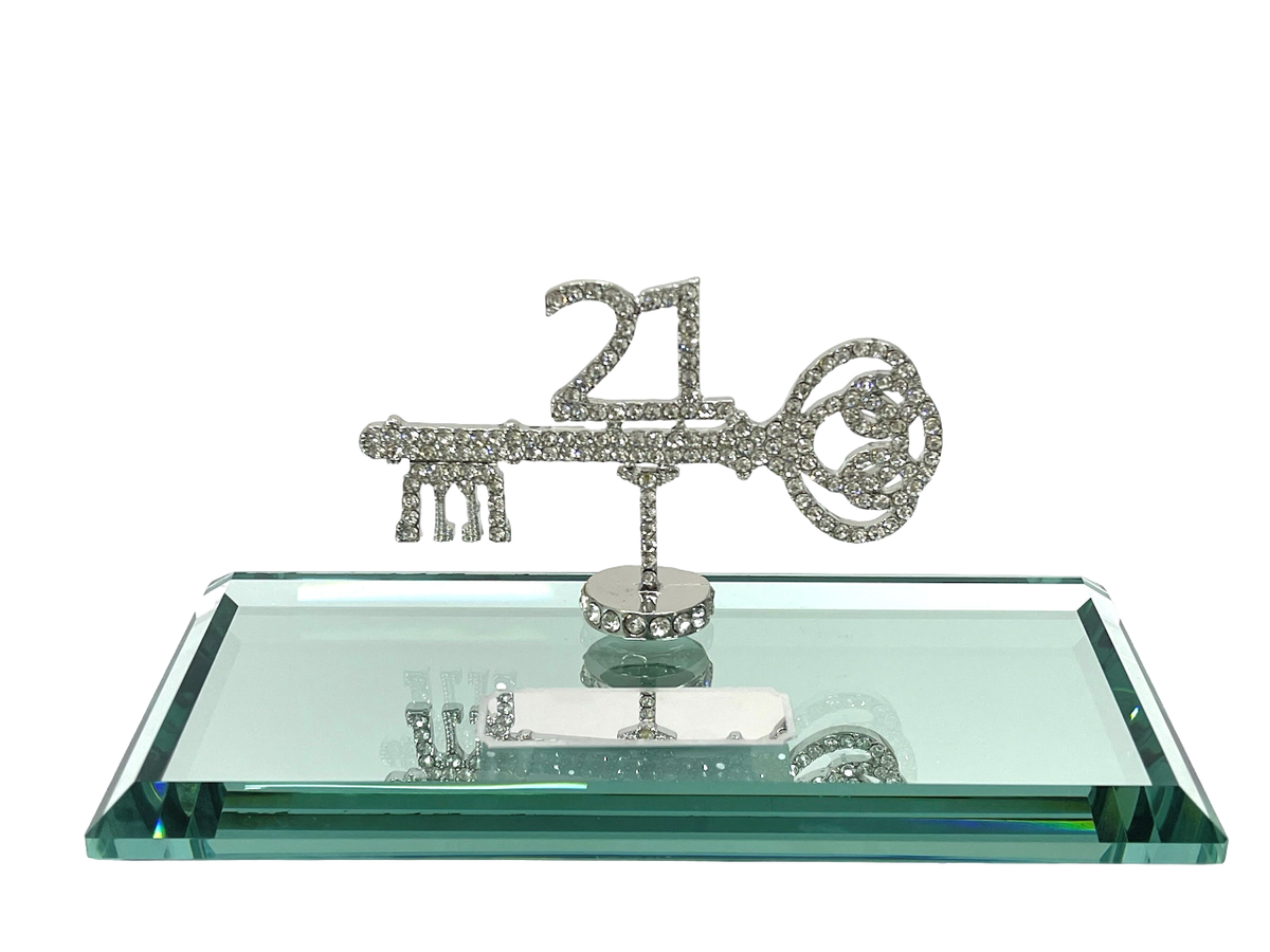 21st Key On Diamante Silver Stand Shop Today. Get it Tomorrow