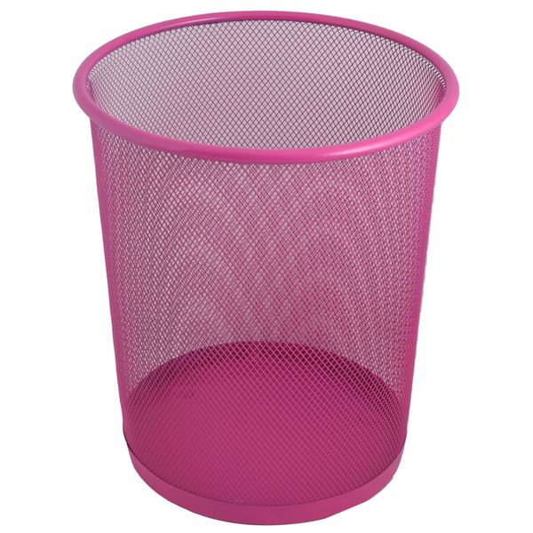 Marco Wire Mesh Trash Can - Pink