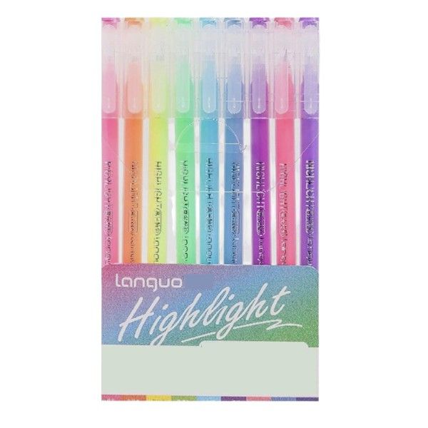 9 Piece - Languo High Gloss Pastel Gel Ink Pens