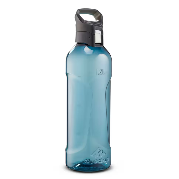 Quechua Ecozen Flask 1.2 L with quick opening cap for hiking