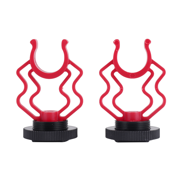 2PCS Universal Microphone Wavy Shock Mount Adapter Plastic