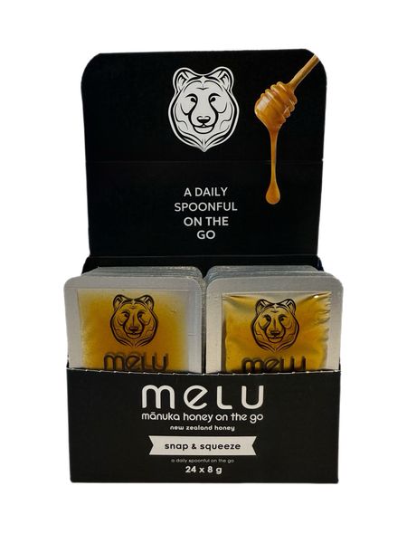 Melu Manuka MGO 540+ Snap Pack Box - 24 x 8g Packs