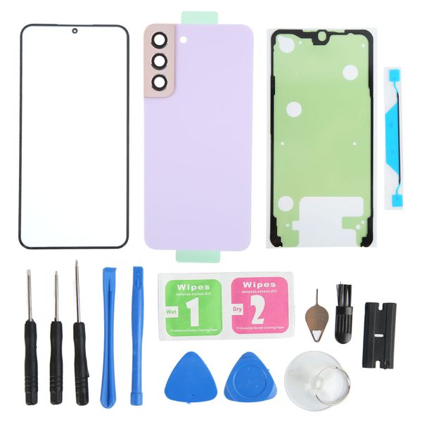 Back Glass Cover compatible with Samsung Galaxy S22 Plus Purple